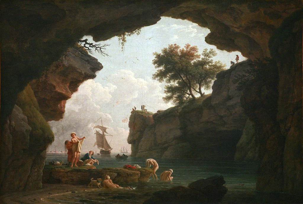  4-Bagnanti nella grotta- Musée des Beaux-Arts de Strasbourg 